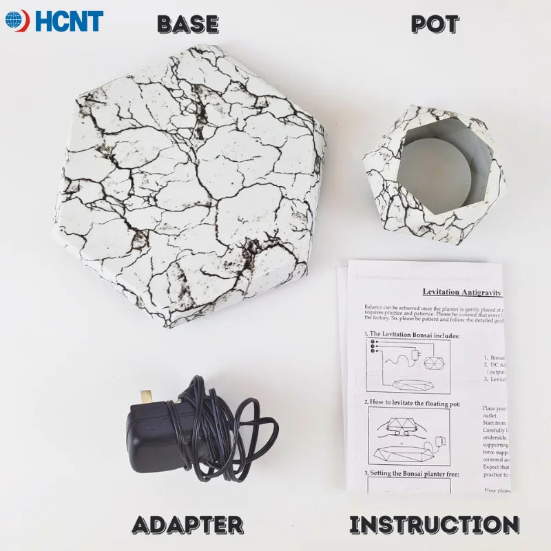 Floating Plant Pot Planter Suspension Air Bonsai Pot Flower Pot Levitating Plant Pot for Home Office