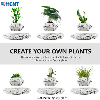 Floating Plant Pot Planter Suspension Air Bonsai Pot Flower Pot Levitating Plant Pot for Home Office