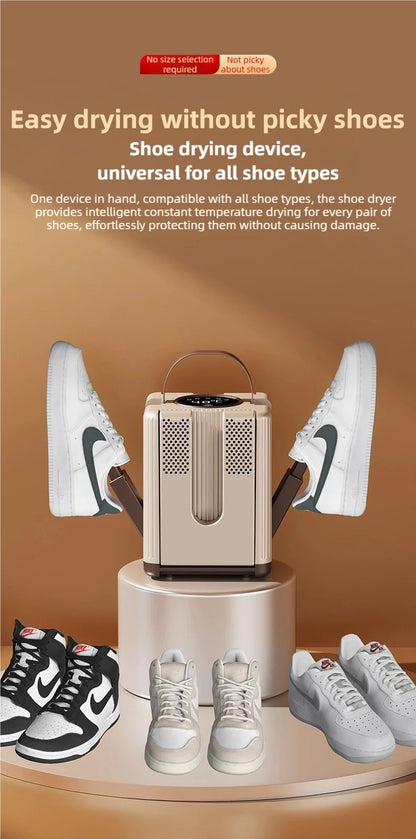 TINSOL New Six-Arm Folding Telescopic Shoe Dryer 220V Winter Deodorization Dehumidification Sterilization Shoe Dryer Socks Dryer