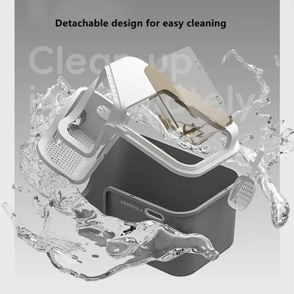 Large Cat Litter Boxes Corridor Style Design Enclosed Litter Tray Odor Splash-Proof Kitten Toilet Convenient Lid Pet Clean
