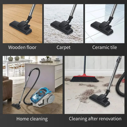 2800W 15000PA Bagless Cylindrical Vacuum Cleaner, Multi-Cyclonic Filtration, Corned Vacuum for Hard Floors, Carpets, Pet Hair
