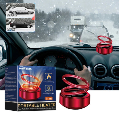 Xiaomi Portable Molecular Heater Double Ring Rotating Solar Powered Windshield Defroster Car Perfume Diffuser Molecular Heater