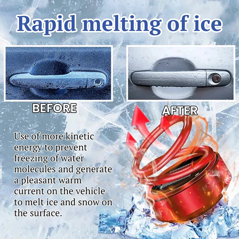 Xiaomi Portable Molecular Heater Double Ring Rotating Solar Powered Windshield Defroster Car Perfume Diffuser Molecular Heater