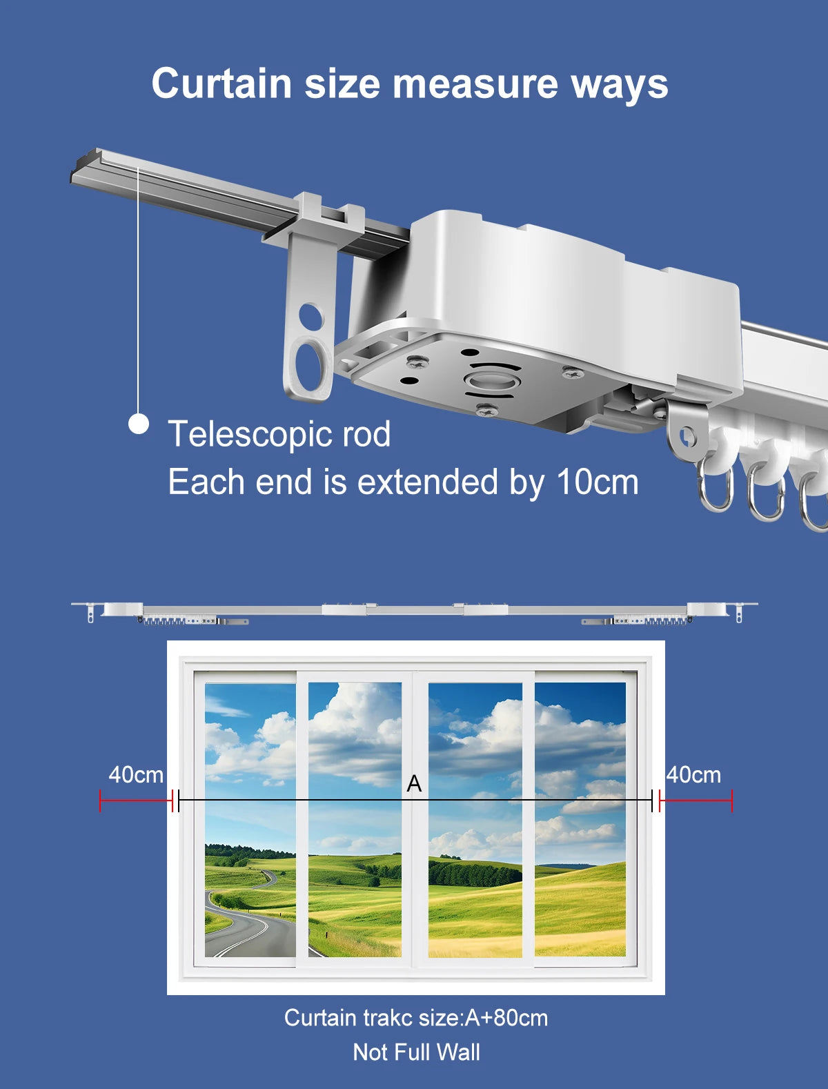 OneSmart Tuya Smart Life Wifi Zigbee Electric Smart Curtains Drive Motor Rail Rod Track System Support Google Assistant Alexa