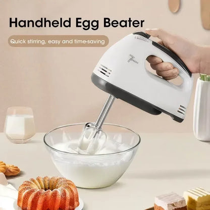 Handheld Electric Egg Beater 7-Speed Mini Automatic Mixer for Egg White And Cream with EU/US Plug Household Kitchen Tool