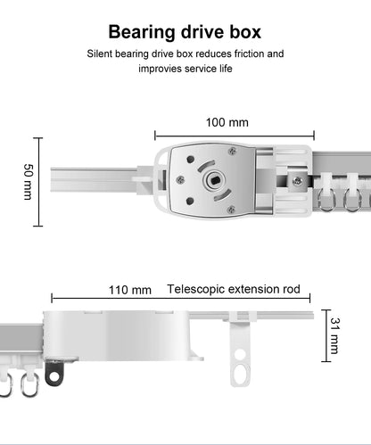 OneSmart Tuya Smart Life Wifi Zigbee Electric Smart Curtains Drive Motor Rail Rod Track System Support Google Assistant Alexa