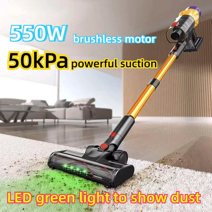 2025 MPQU V18 50kPa 550W Wireless Vacuum Cleaner Touch Control Screen Removable Battery 3 Power Mode Rechargeable Vacuum Cleaner