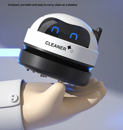 Vacuum Cleaner Desktop Mini Rechargeable-Car Vacuum & Automatic Rubber Shavings & Keyboard Dust Extractor for Portable Cleaning