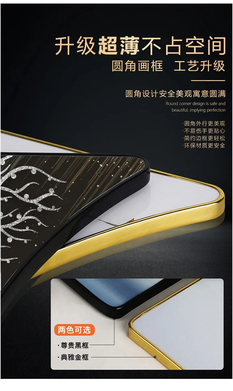 Nordic luxury Wall Clock Living Room Household Fashion Restaurant Decorative Painting Creative Wall Hanging Silent Clock