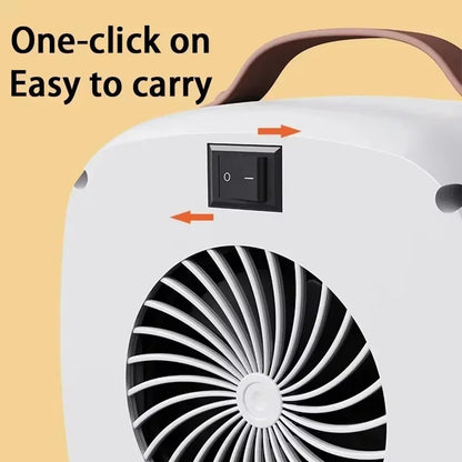 Xiaomi Mini Portable Heaters Desktop Mutes Fast Heating Warmer Fan 500W PTC-Ceramic Warm Air Heaters for Indoor Office Winter