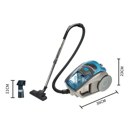 2800W 15000PA Bagless Cylindrical Vacuum Cleaner, Multi-Cyclonic Filtration, Corned Vacuum for Hard Floors, Carpets, Pet Hair