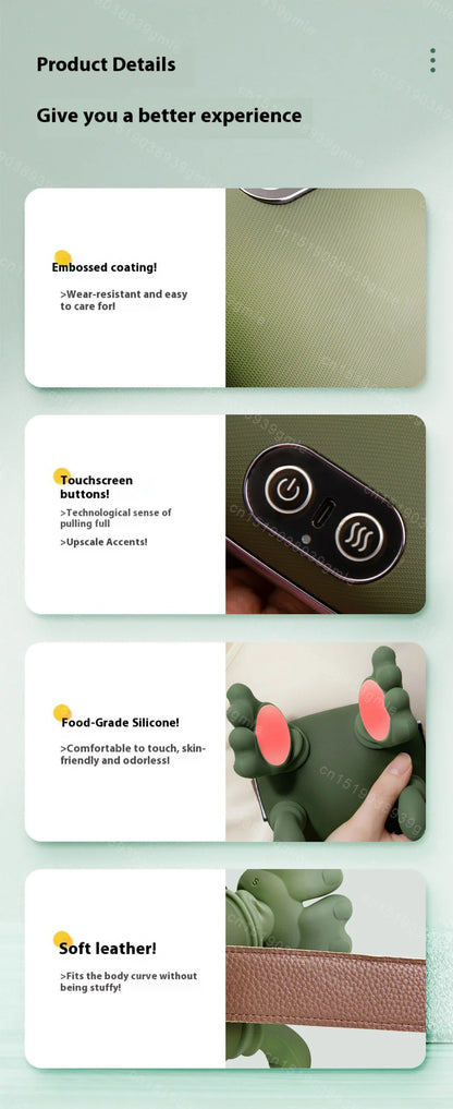 Electric Neck Shoulder Bionic Massager Kneading for Cervical Spine Back Pain Relief Muscles Relax Trapezius Neck Massager