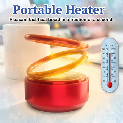 Xiaomi Portable Molecular Heater Double Ring Rotating Solar Powered Windshield Defroster Car Perfume Diffuser Molecular Heater