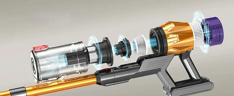 2025 MPQU V18 50kPa 550W Wireless Vacuum Cleaner Touch Control Screen Removable Battery 3 Power Mode Rechargeable Vacuum Cleaner