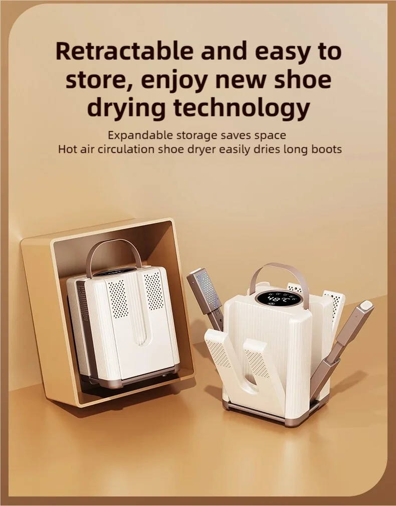 TINSOL New Six-Arm Folding Telescopic Shoe Dryer 220V Winter Deodorization Dehumidification Sterilization Shoe Dryer Socks Dryer