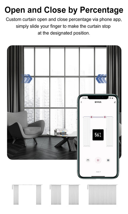 OneSmart Tuya Smart Life Wifi Zigbee Electric Smart Curtains Drive Motor Rail Rod Track System Support Google Assistant Alexa