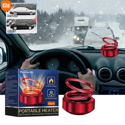 Xiaomi Portable Molecular Heater Double Ring Rotating Solar Powered Windshield Defroster Car Perfume Diffuser Molecular Heater