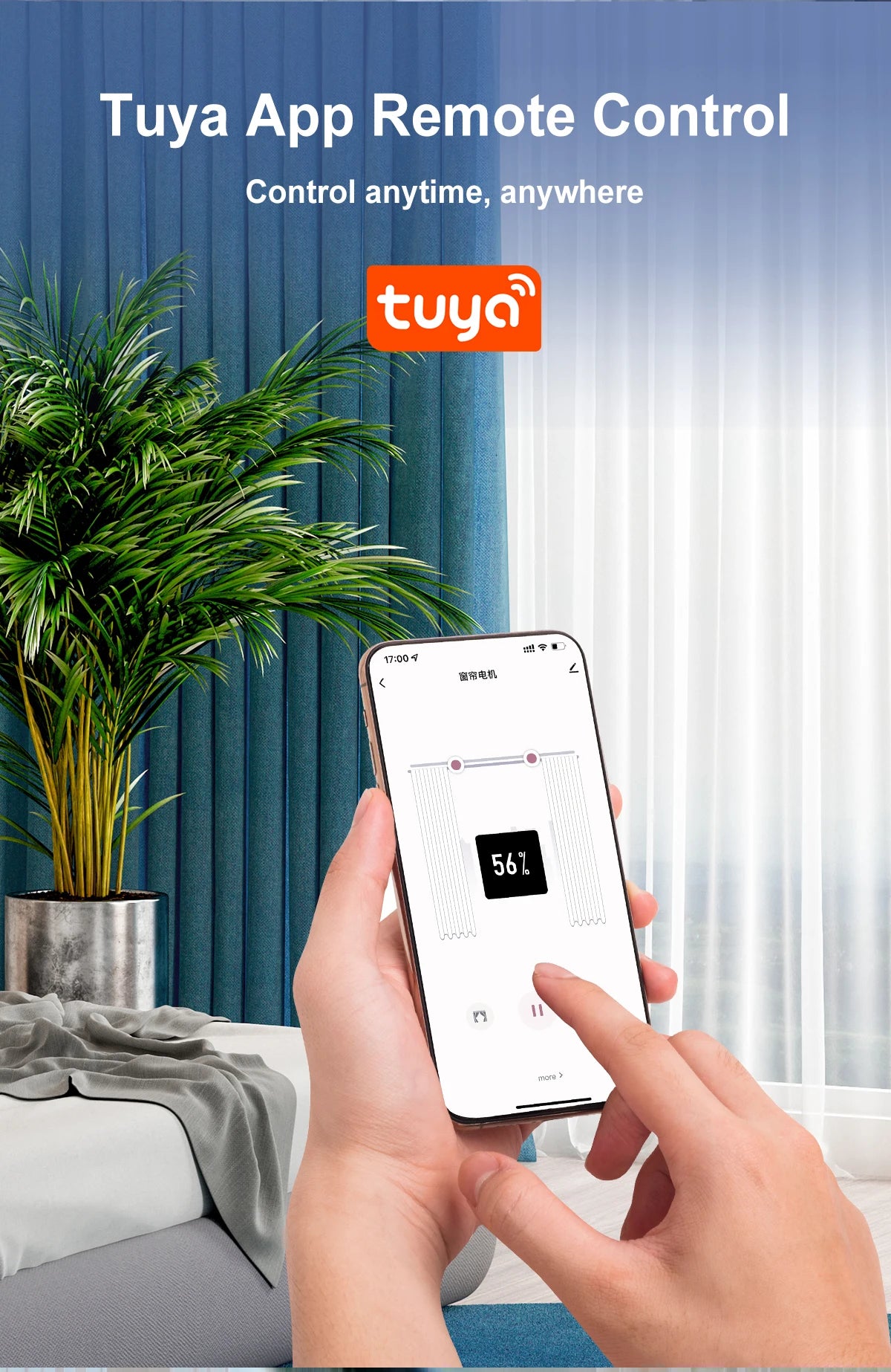 OneSmart Tuya Smart Life Wifi Zigbee Electric Smart Curtains Drive Motor Rail Rod Track System Support Google Assistant Alexa