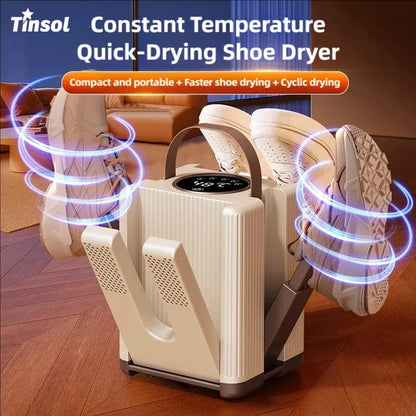 TINSOL New Six-Arm Folding Telescopic Shoe Dryer 220V Winter Deodorization Dehumidification Sterilization Shoe Dryer Socks Dryer