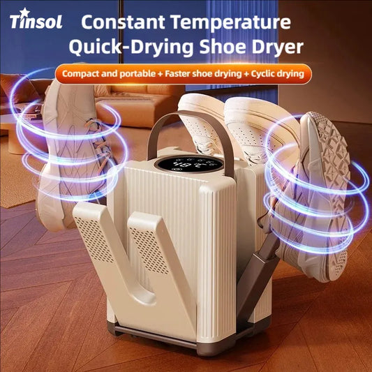 TINSOL New Six-Arm Folding Telescopic Shoe Dryer 220V Winter Deodorization Dehumidification Sterilization Shoe Dryer Socks Dryer