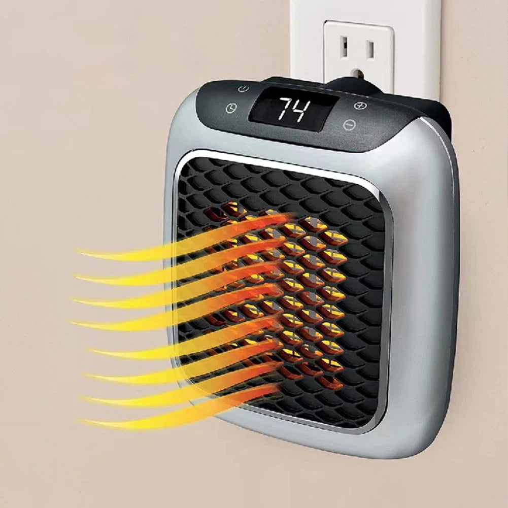Portable Mini Heater for Home Office Bedroom Heating Fans Wall Mounted PTC Ceramic Electric Heater Plug In Space Warmer Machine
