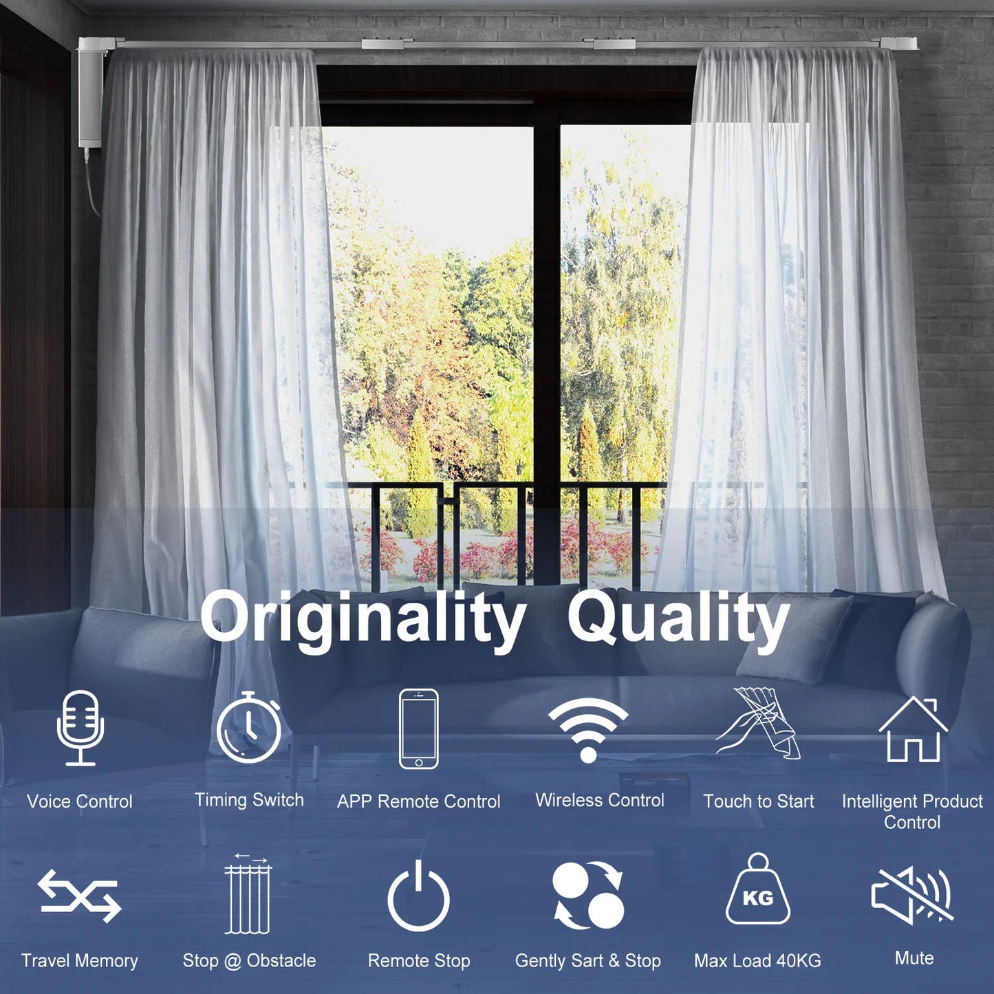 OneSmart Tuya Smart Life Wifi Zigbee Electric Smart Curtains Drive Motor Rail Rod Track System Support Google Assistant Alexa