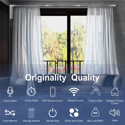 OneSmart Tuya Smart Life Wifi Zigbee Electric Smart Curtains Drive Motor Rail Rod Track System Support Google Assistant Alexa