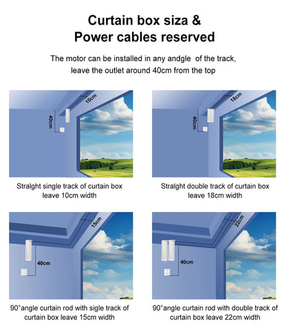 OneSmart Tuya Smart Life Wifi Zigbee Electric Smart Curtains Drive Motor Rail Rod Track System Support Google Assistant Alexa