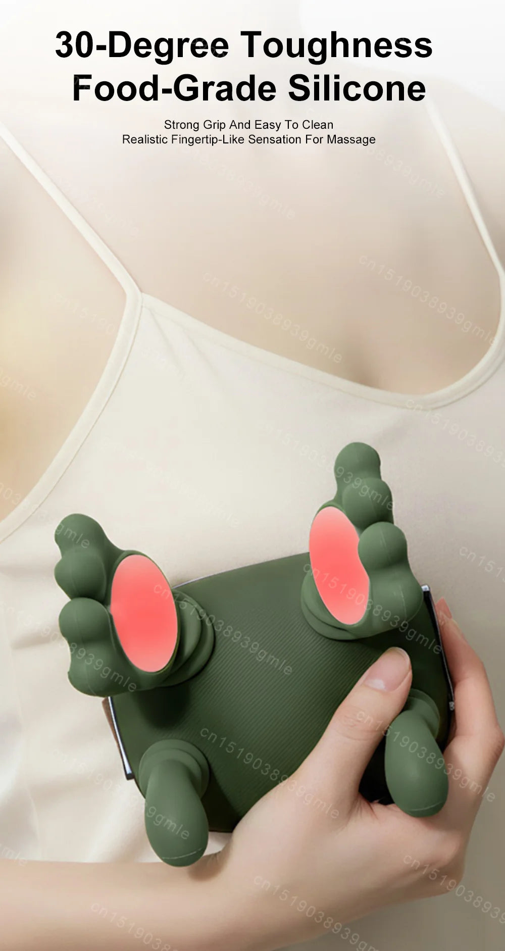 Electric Neck Shoulder Bionic Massager Kneading for Cervical Spine Back Pain Relief Muscles Relax Trapezius Neck Massager