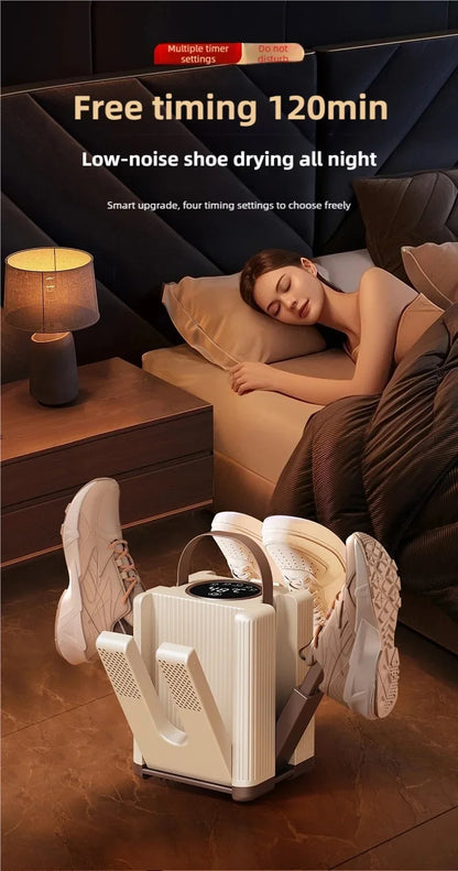 TINSOL New Six-Arm Folding Telescopic Shoe Dryer 220V Winter Deodorization Dehumidification Sterilization Shoe Dryer Socks Dryer