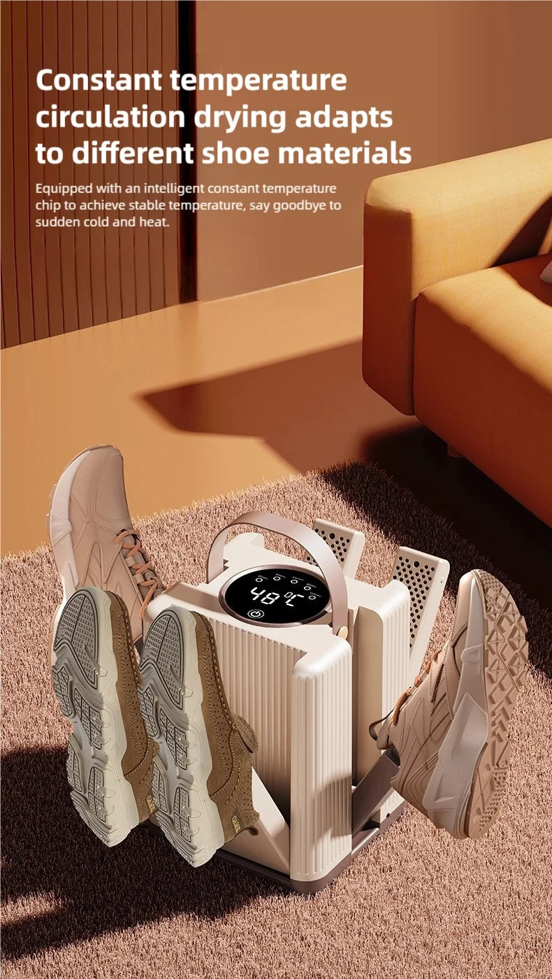 TINSOL New Six-Arm Folding Telescopic Shoe Dryer 220V Winter Deodorization Dehumidification Sterilization Shoe Dryer Socks Dryer