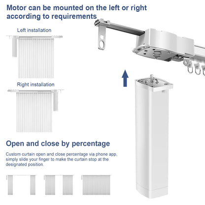 OneSmart Tuya Smart Life Wifi Zigbee Electric Smart Curtains Drive Motor Rail Rod Track System Support Google Assistant Alexa