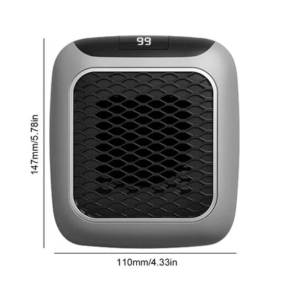 Portable Mini Heater for Home Office Bedroom Heating Fans Wall Mounted PTC Ceramic Electric Heater Plug In Space Warmer Machine