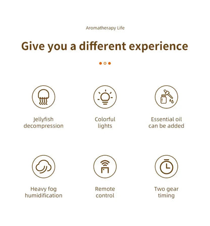 Titanic Ship Model Air Humidifier Remote Control Home 250ml Essential Oil Jellyfish Smoke Ring Spray Aroma Diffuser Humidifiers