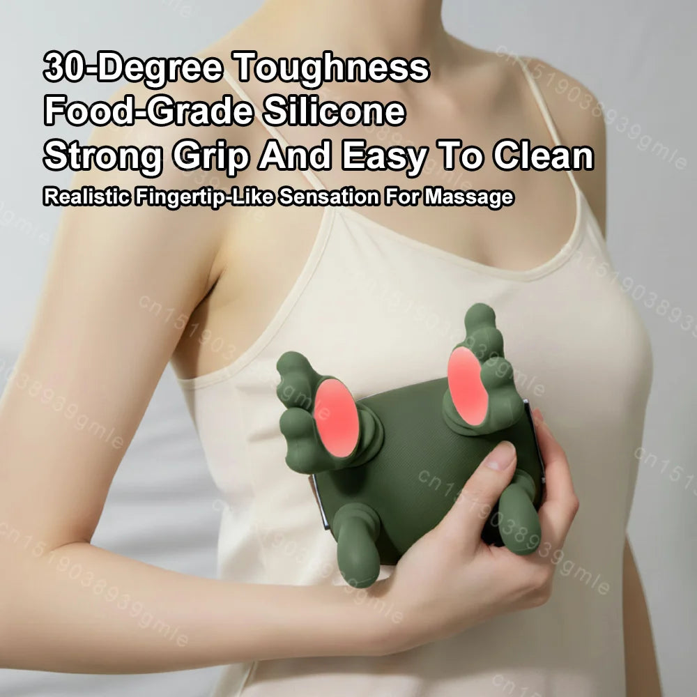 Electric Neck Shoulder Bionic Massager Kneading for Cervical Spine Back Pain Relief Muscles Relax Trapezius Neck Massager