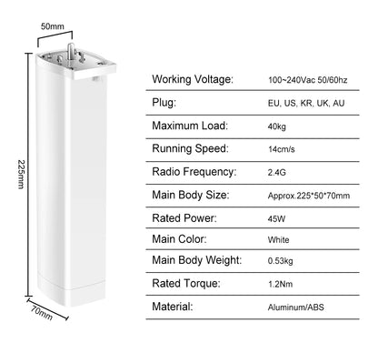 OneSmart Tuya Smart Life Wifi Zigbee Electric Smart Curtains Drive Motor Rail Rod Track System Support Google Assistant Alexa