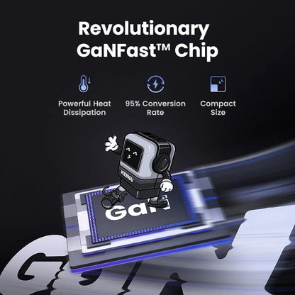 UGREEN 65W GaN Charger Uno Robot Design Quick Charge 4.0 3.0 PPS PD Fast Charger for iPhone 17 16 15 Pro Macbook  Laptop Tablet