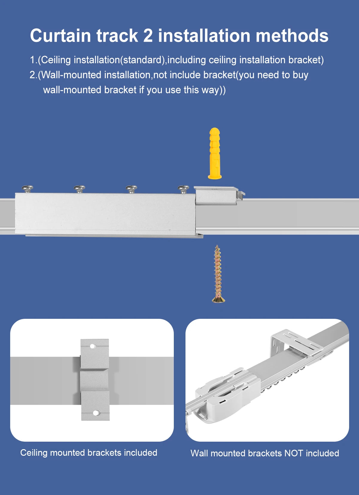 OneSmart Tuya Smart Life Wifi Zigbee Electric Smart Curtains Drive Motor Rail Rod Track System Support Google Assistant Alexa