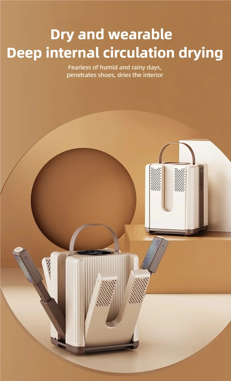 TINSOL New Six-Arm Folding Telescopic Shoe Dryer 220V Winter Deodorization Dehumidification Sterilization Shoe Dryer Socks Dryer