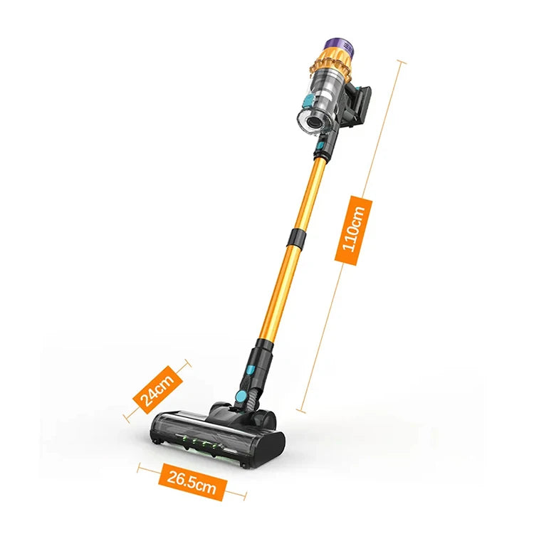 2025 MPQU V18 50kPa 550W Wireless Vacuum Cleaner Touch Control Screen Removable Battery 3 Power Mode Rechargeable Vacuum Cleaner