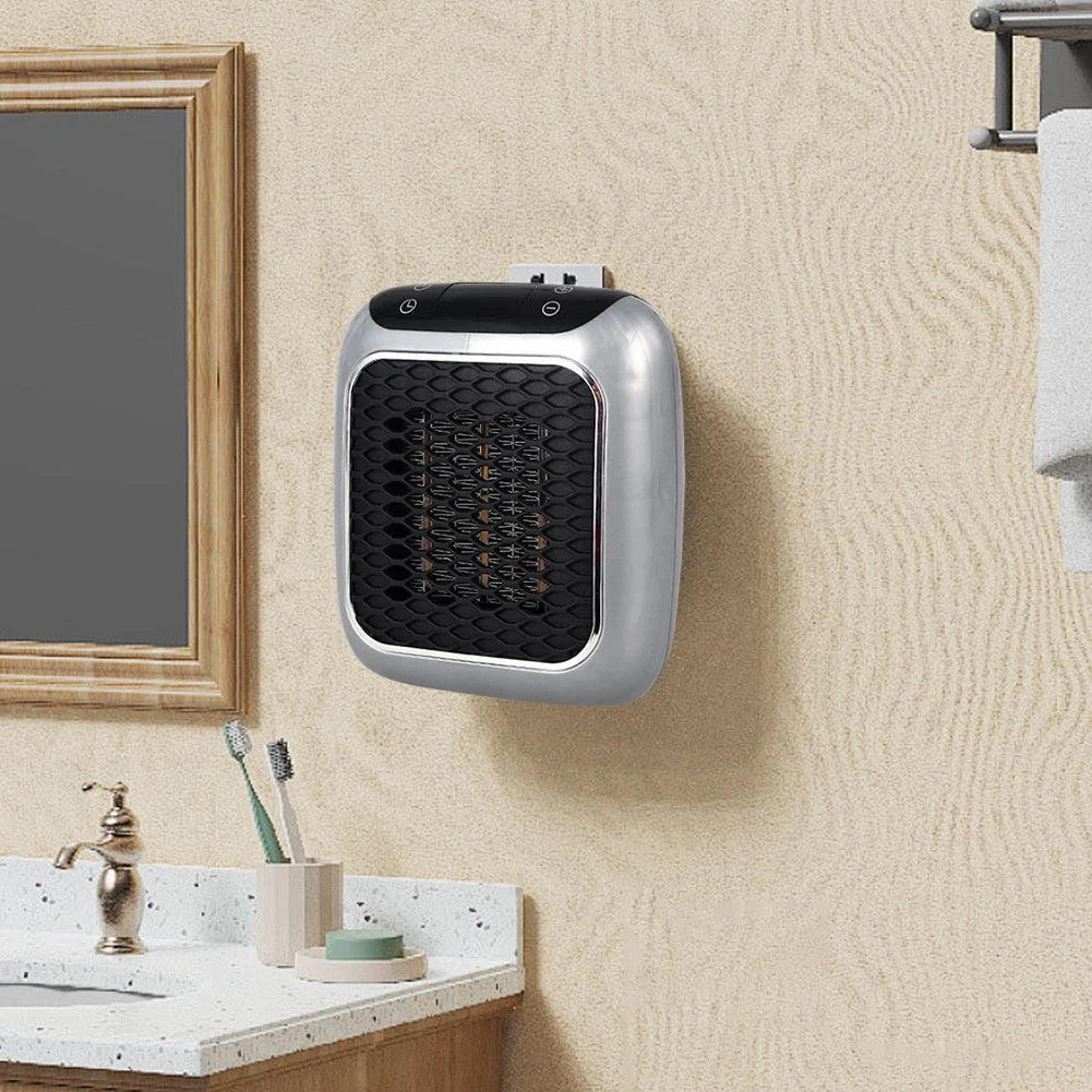Portable Mini Heater for Home Office Bedroom Heating Fans Wall Mounted PTC Ceramic Electric Heater Plug In Space Warmer Machine