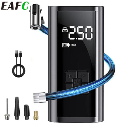 Wireless Air Pump Air Compressor Tire Ball Inflator Led Light Tire Inflator 150Psi Electric for Cars Motorcycles Bicycles