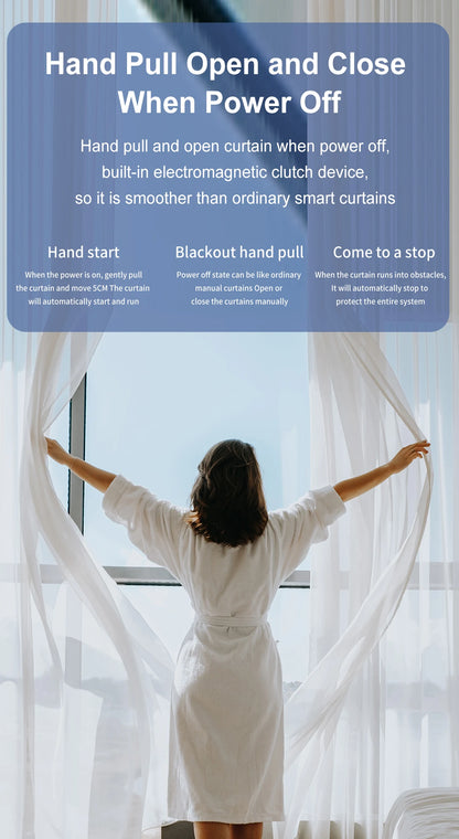 OneSmart Tuya Smart Life Wifi Zigbee Electric Smart Curtains Drive Motor Rail Rod Track System Support Google Assistant Alexa