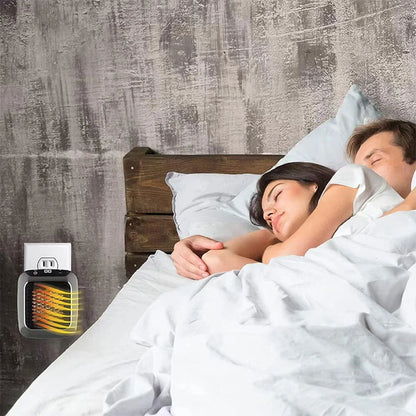 Portable Mini Heater for Home Office Bedroom Heating Fans Wall Mounted PTC Ceramic Electric Heater Plug In Space Warmer Machine